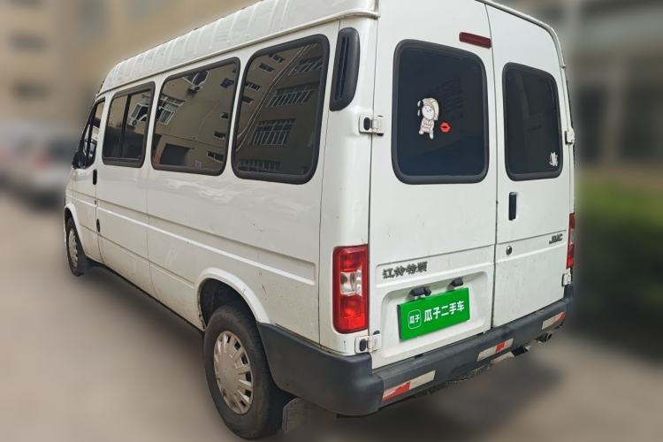 Used JMC Transit 2019 2.8T Commercial Version Long Wheelbase Mid-Roof 6-Seater Rear Single Tire China VI Emission Standard – JX493 Rear Left 45 Deg