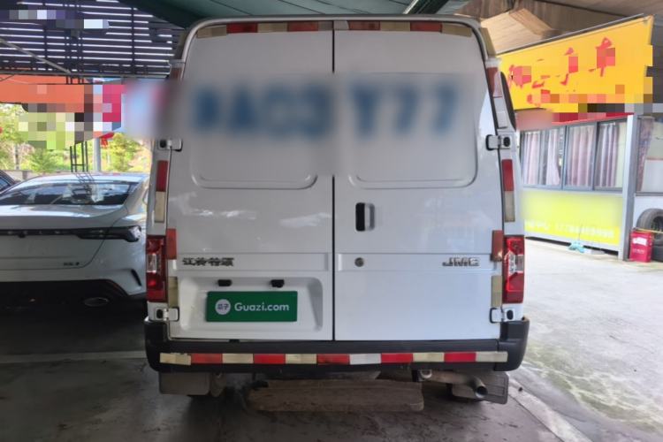 Used JMC Transit 2019 2.8T Commercial Version Short Wheelbase Mid-Roof 3-Seater China VI Standard JX493 Rear