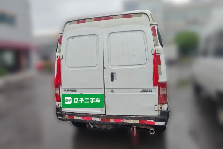Used JMC Transit 2019 2.8T Commercial Version Long Wheelbase Mid-Roof 3-Seater Rear Single Tire China VI Emission Standard – JX493 Rear