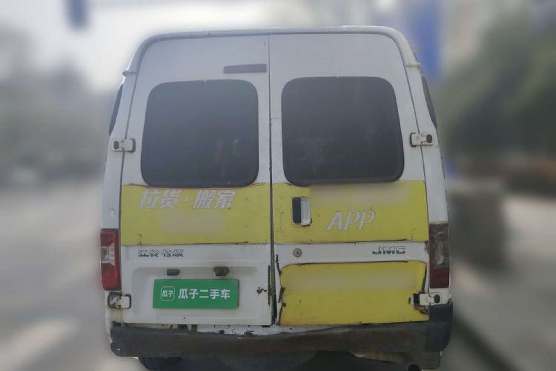 Used JMC Transit 2019 2.8T Commercial Version Short Wheelbase Low Roof 6-Seater China VI Emission Standard JX493 Rear