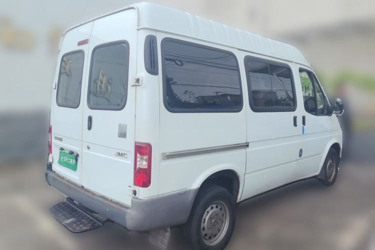 Used JMC Transit 2019 2.8T Commercial Version Short Wheelbase Mid-Roof 6-Seater China VI JX493 Rear Right 45 Deg