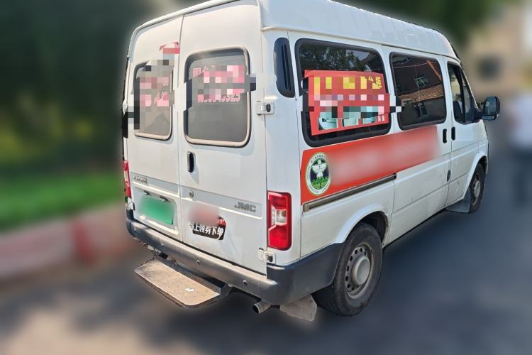Used JMC Transit 2019 2.8T Commercial Version Short Wheelbase Mid-Roof 6-Seater China VI JX493 Rear Right 45 Deg