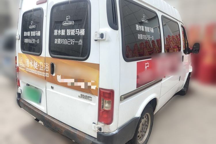Used JMC Transit 2019 2.8T Commercial Version Short Wheelbase Mid-Roof 6-Seater China VI JX493 Rear Right 45 Deg