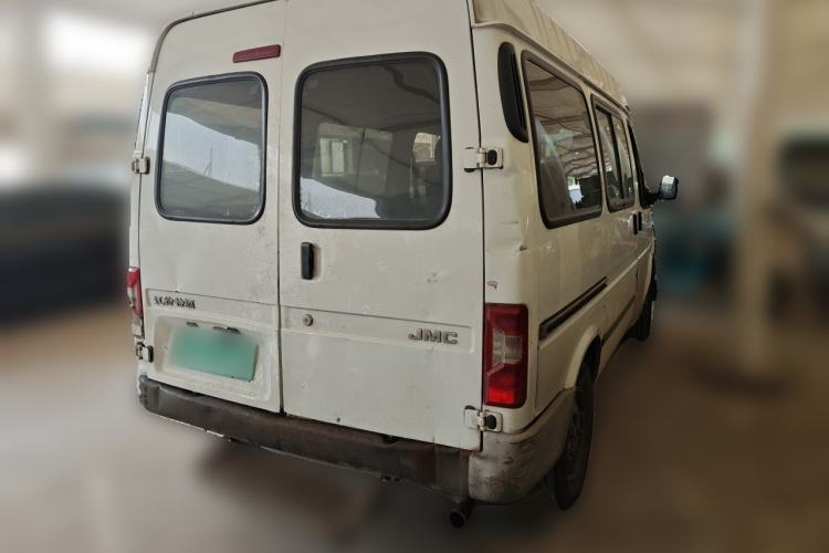 Used JMC Transit 2019 2.8T Commercial Version Short Wheelbase Mid-Roof 6-Seater China VI JX493 Rear Right 45 Deg