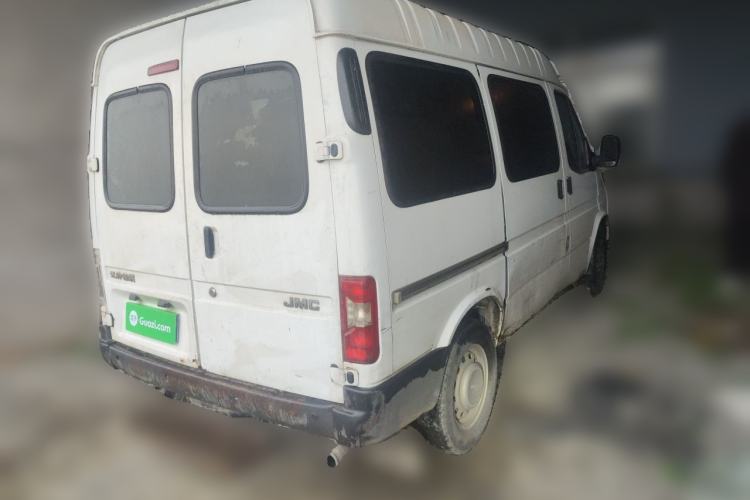 Used JMC Transit 2019 2.8T Commercial Version Short Wheelbase Mid-Roof 6-Seater China VI JX493 Rear Right 45 Deg