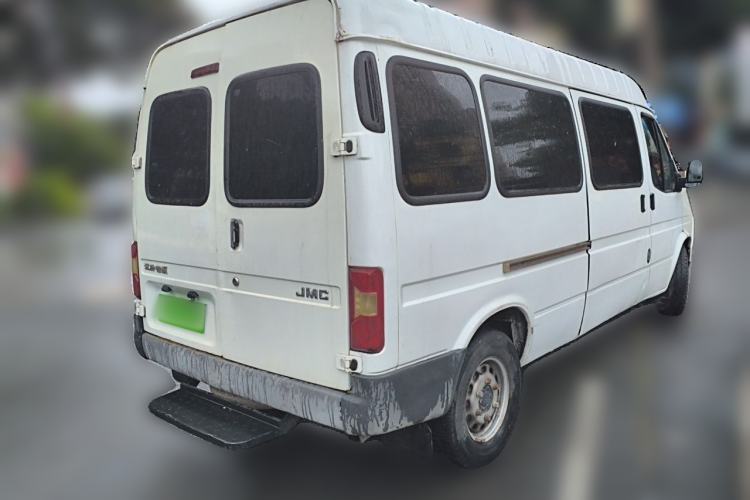 Used JMC Transit 2019 2.8T Commercial Version Long Wheelbase Mid-Roof 6-Seater Rear Single Tire China VI Emission Standard – JX493 Rear Right 45 Deg