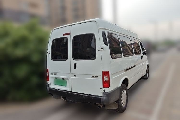 Used JMC Transit 2019 2.8T Commercial Version Long Wheelbase Mid-Roof 6-Seater Rear Single Tire China VI Emission Standard – JX493 Rear Right 45 Deg