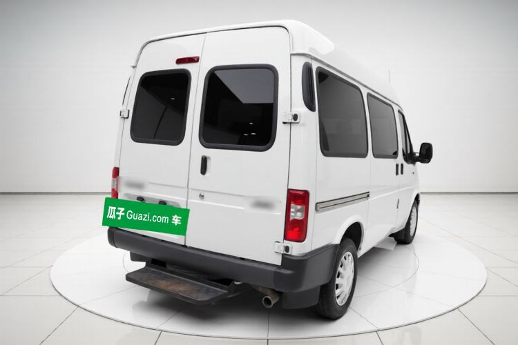 Used JMC Transit 2019 2.8T Commercial Version Short Wheelbase Mid-Roof 6-Seater China VI JX493 Rear Right 45 Deg