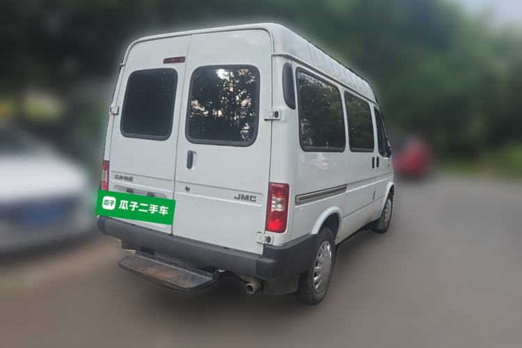 Used JMC Transit 2019 2.8T Commercial Version Short Wheelbase Mid-Roof 6-Seater China VI JX493 Rear Right 45 Deg
