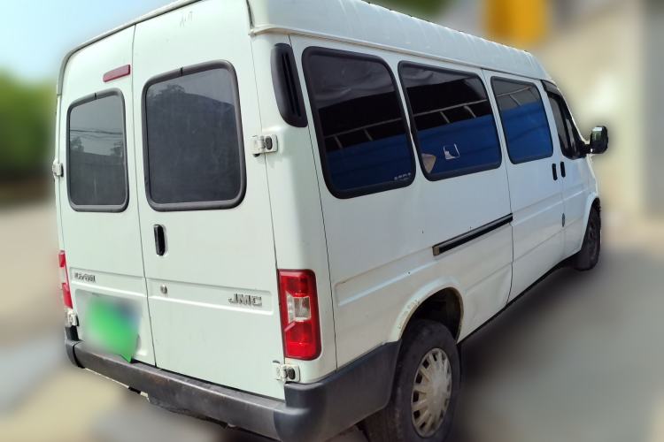 Used JMC Transit 2019 2.8T Commercial Version Long Wheelbase Mid-Roof 6-Seater Rear Single Tire China VI Emission Standard – JX493 Rear Right 45 Deg