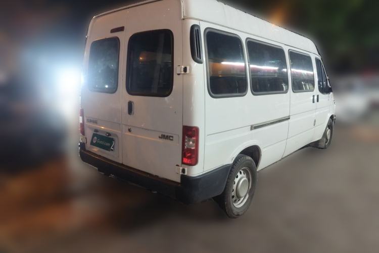 Used JMC Transit 2019 2.8T Commercial Version Long Wheelbase Mid-Roof 6-Seater Rear Single Tire China VI Emission Standard – JX493 Rear Right 45 Deg