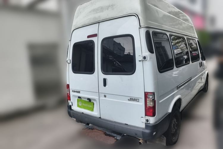 Used JMC Transit 2019 2.8T Commercial Version Long Wheelbase High Roof 6-Seater Rear Single Tire China VI Emission Standard – JX493 Rear Right 45 Deg