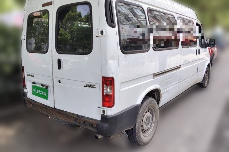 Used JMC Transit 2019 2.8T Commercial Version Long Wheelbase Mid-Roof 6-Seater Rear Single Tire China VI Emission Standard – JX493 Rear Right 45 Deg