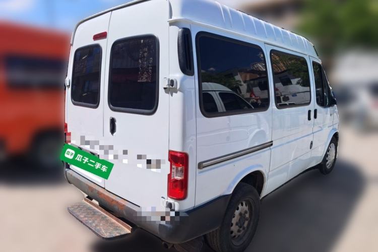 Used JMC Transit 2019 2.8T Commercial Version Intelligent Automatic Transmission Short Wheelbase Mid-Roof Design 6 Seats China VI Emission Standard – JX493 Rear Right 45 Deg
