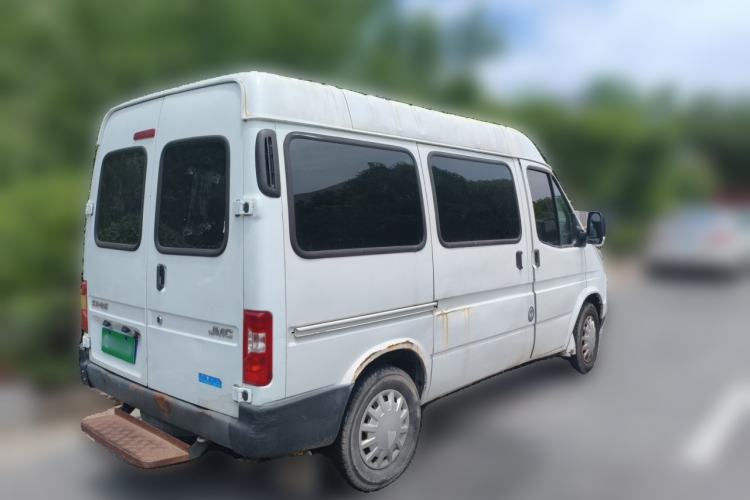 Used JMC Transit 2019 2.8T Commercial Version Short Wheelbase Mid-Roof 6-Seater China VI JX493 Rear Right 45 Deg