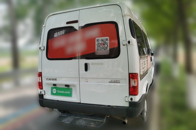 Used JMC Transit 2019 2.8T Commercial Version Short Wheelbase Mid-Roof 6-Seater China VI JX493 Rear Right 45 Deg