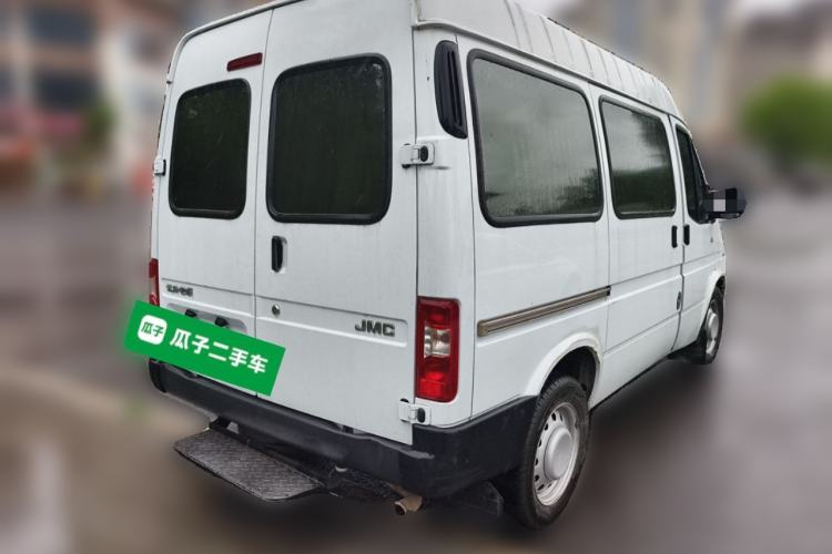 Used JMC Transit 2019 2.8T Commercial Version Short Wheelbase Mid-Roof 6-Seater China VI JX493 Rear Right 45 Deg