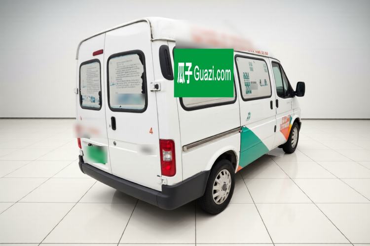 Used JMC Transit 2019 2.8T Commercial Version Short Wheelbase Mid-Roof 6-Seater China VI JX493 Rear Right 45 Deg