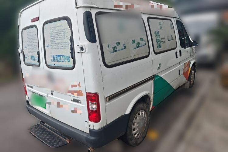 Used JMC Transit 2019 2.8T Commercial Version Short Wheelbase Mid-Roof 6-Seater China VI JX493 Rear Right 45 Deg