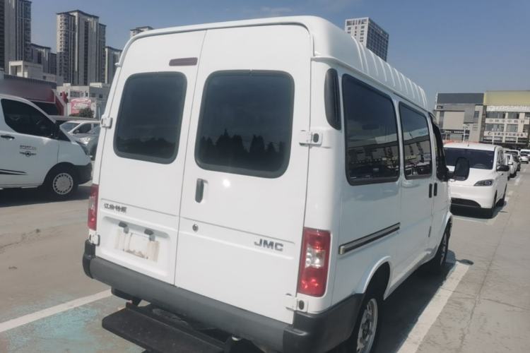 Used JMC Transit 2019 2.8T Commercial Version Short Wheelbase Mid-Roof 6-Seater China VI JX493 Rear Right 45 Deg
