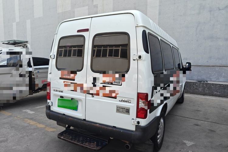 Used JMC Transit 2019 2.8T Commercial Version Long Wheelbase Mid-Roof 6-Seater Rear Single Tire China VI Emission Standard – JX493 Rear Right 45 Deg