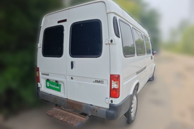 Used JMC Transit 2019 2.8T Commercial Version Long Wheelbase Mid-Roof 6-Seater Rear Single Tire China VI Emission Standard – JX493 Rear Right 45 Deg