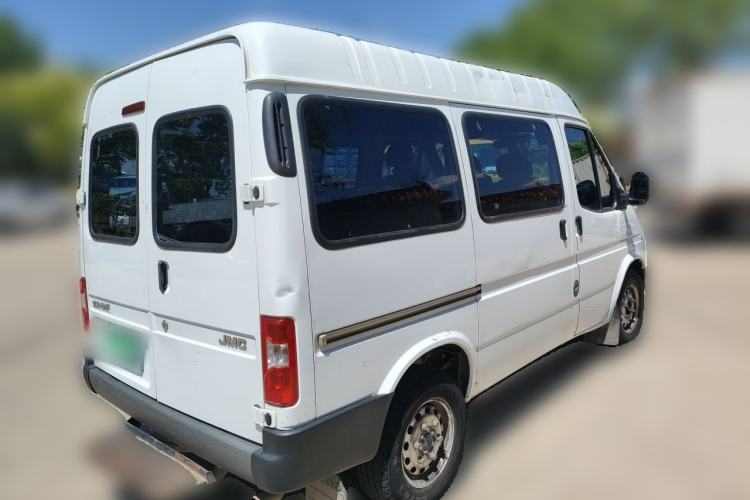 Used JMC Transit 2019 2.8T Commercial Version Short Wheelbase Mid-Roof 6-Seater China VI JX493 Rear Right 45 Deg