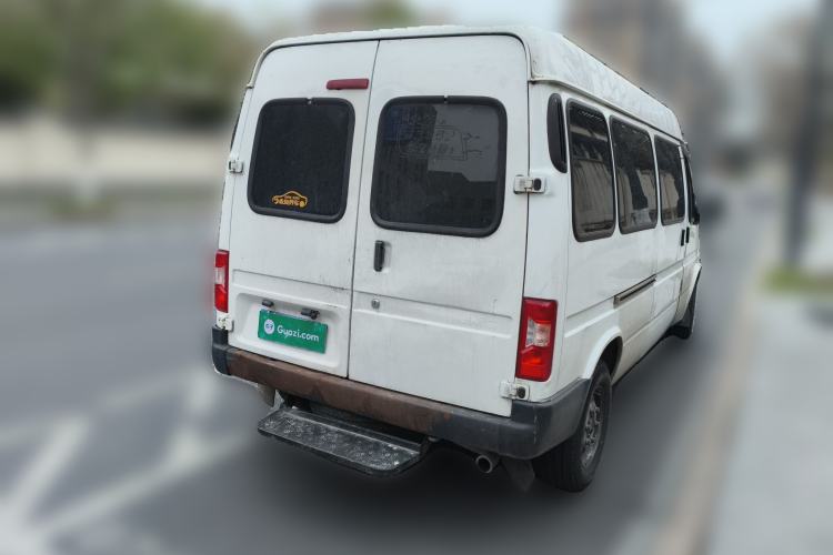 Used JMC Transit 2019 2.8T Commercial Version Intelligent Automatic Transmission Short Wheelbase Mid-Roof Design 6 Seats China VI Emission Standard – JX493 Rear Right 45 Deg