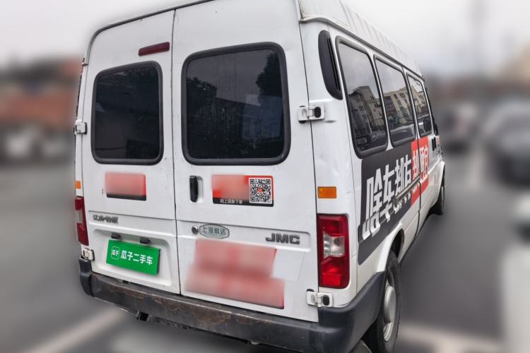 Used JMC Transit 2019 2.8T Commercial Version Long Wheelbase Mid-Roof 6-Seater Rear Single Tire China VI Emission Standard – JX493 Rear Right 45 Deg