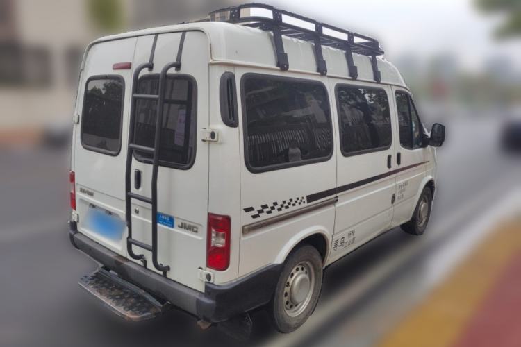 Used JMC Transit 2019 2.8T Commercial Version Short Wheelbase Mid-Roof 6-Seater China VI JX493 Rear Right 45 Deg