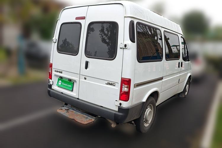 Used JMC Transit 2019 2.8T Commercial Version Short Wheelbase Mid-Roof 6-Seater China VI JX493 Rear Right 45 Deg