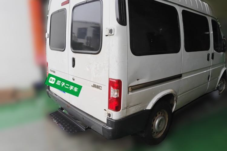 Used JMC Transit 2019 2.8T Commercial Version Short Wheelbase Mid-Roof 6-Seater China VI JX493 Rear Right 45 Deg