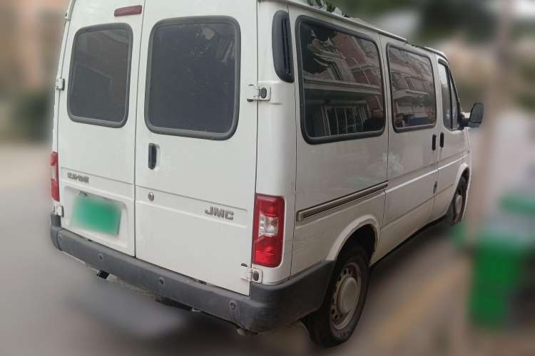 Used JMC Transit 2019 2.8T Commercial Version Short Wheelbase Mid-Roof 6-Seater China VI JX493 Rear Right 45 Deg