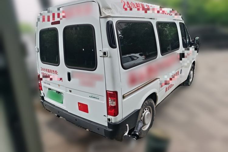 Used JMC Transit 2019 2.8T Commercial Version Short Wheelbase Mid-Roof 6-Seater China VI JX493 Rear Right 45 Deg