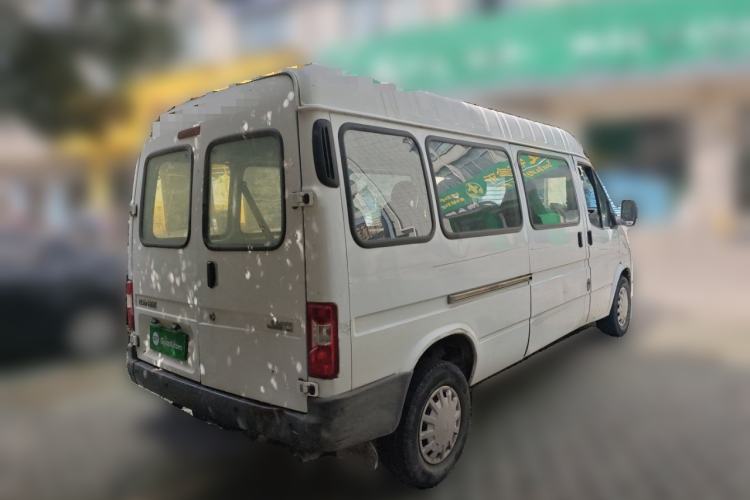Used JMC Transit 2019 2.8T Commercial Version Long Wheelbase Mid-Roof 6-Seater Rear Single Tire China VI Emission Standard – JX493 Rear Right 45 Deg