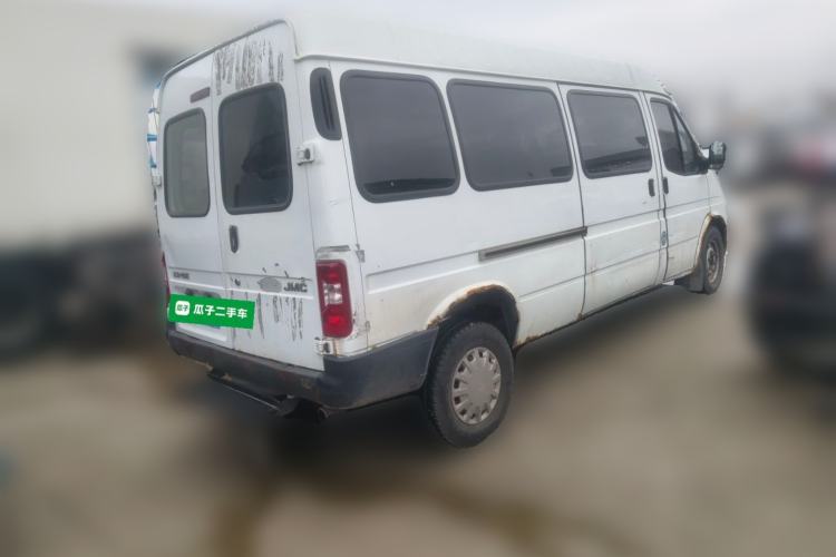 Used JMC Transit 2019 2.8T Commercial Version Long Wheelbase Mid-Roof 6-Seater Rear Single Tire China VI Emission Standard – JX493 Rear Right 45 Deg