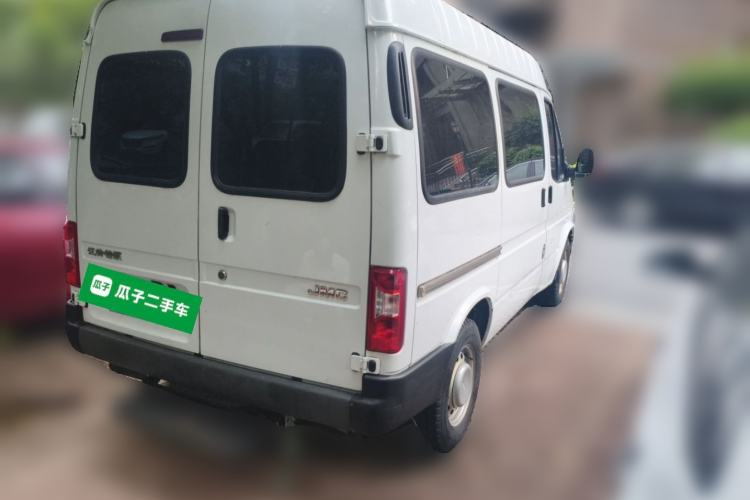 Used JMC Transit 2019 2.8T Commercial Version Short Wheelbase Mid-Roof 6-Seater China VI JX493 Rear Right 45 Deg