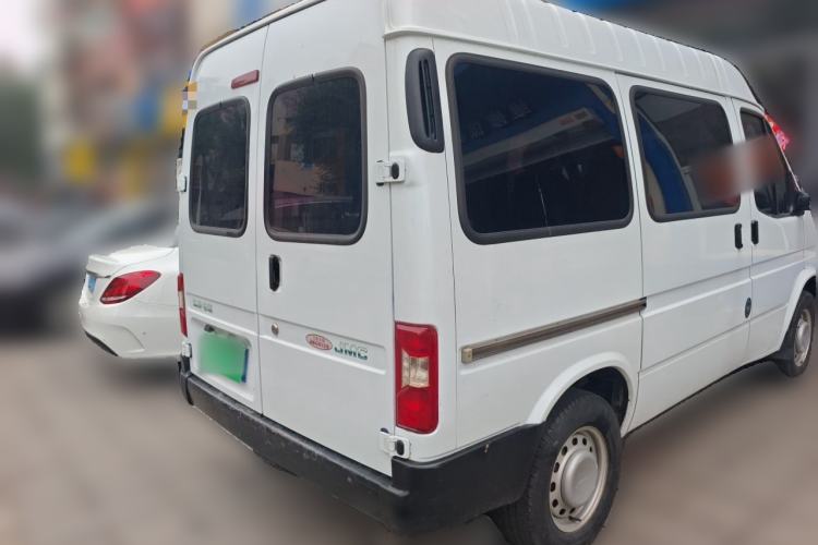 Used JMC Transit 2019 2.8T Commercial Version Short Wheelbase Mid-Roof 6-Seater China VI JX493 Rear Right 45 Deg