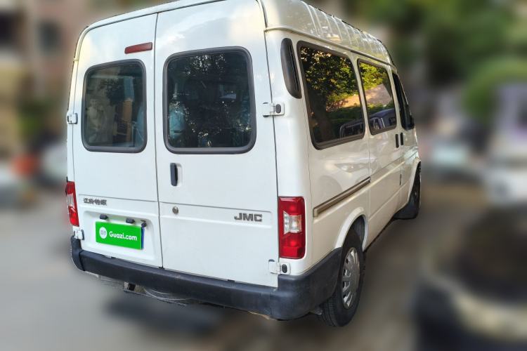 Used JMC Transit 2019 2.8T Commercial Version Short Wheelbase Mid-Roof 6-Seater China VI JX493 Rear Right 45 Deg