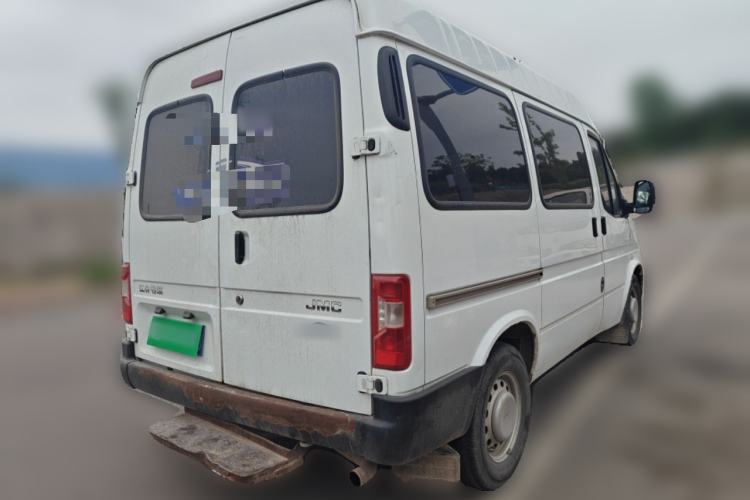 Used JMC Transit 2019 2.8T Commercial Version Short Wheelbase Mid-Roof 6-Seater China VI JX493 Rear Right 45 Deg