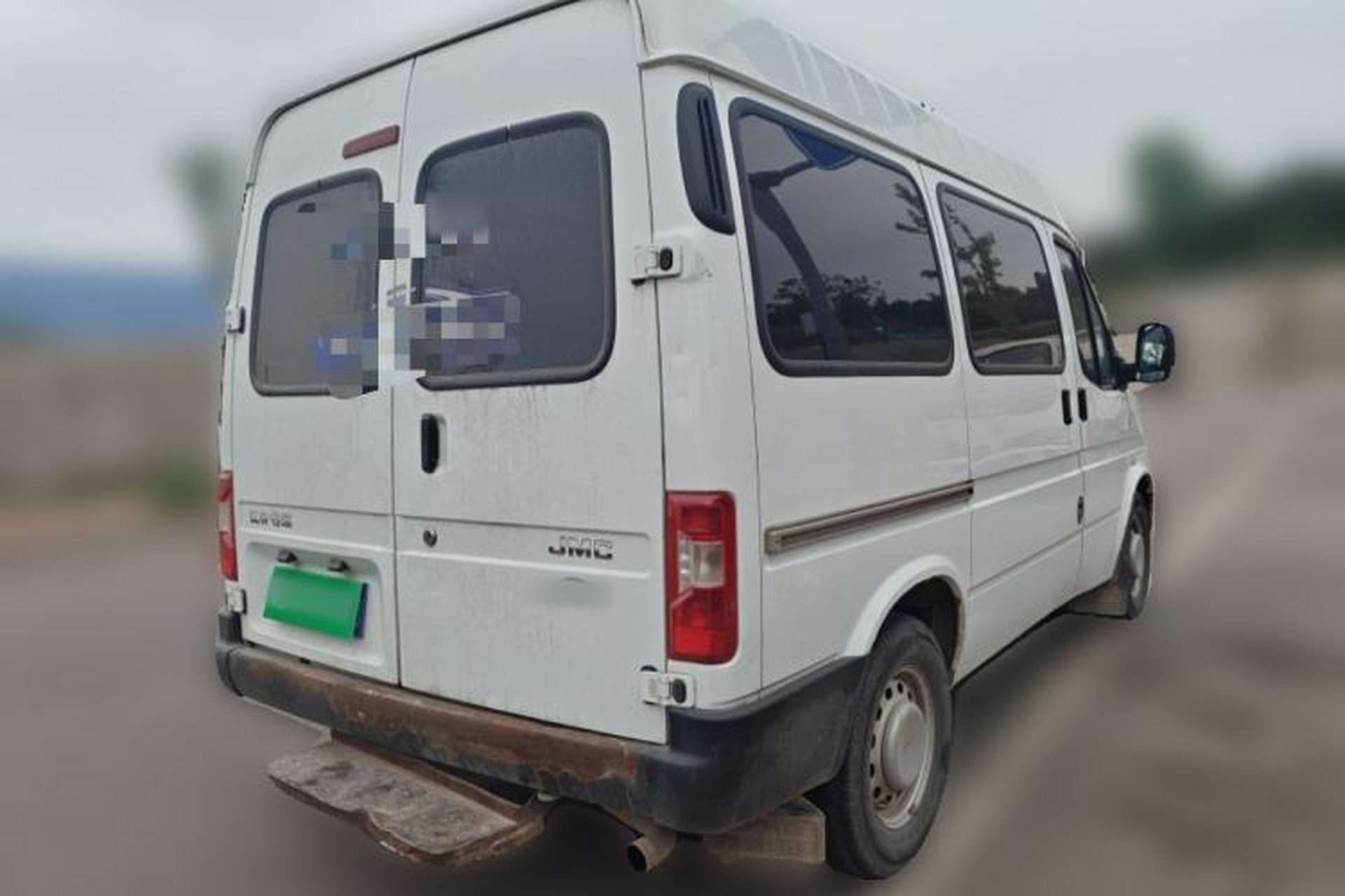 Used JMC Transit 2019 2.8T Commercial Version Short Wheelbase Mid-Roof 6-Seater China VI JX493 Rear Right 45 Deg