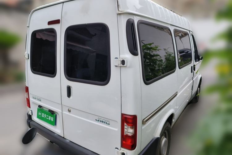 Used JMC Transit 2019 2.8T Commercial Version Short Wheelbase Mid-Roof 6-Seater China VI JX493 Rear Right 45 Deg