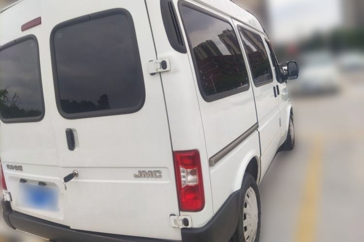 Used JMC Transit 2019 2.8T Commercial Version Short Wheelbase Mid-Roof 6-Seater China VI JX493 Rear Right 45 Deg