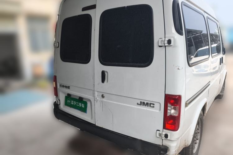 Used JMC Transit 2019 2.8T Commercial Version Short Wheelbase Mid-Roof 6-Seater China VI JX493 Rear Right 45 Deg