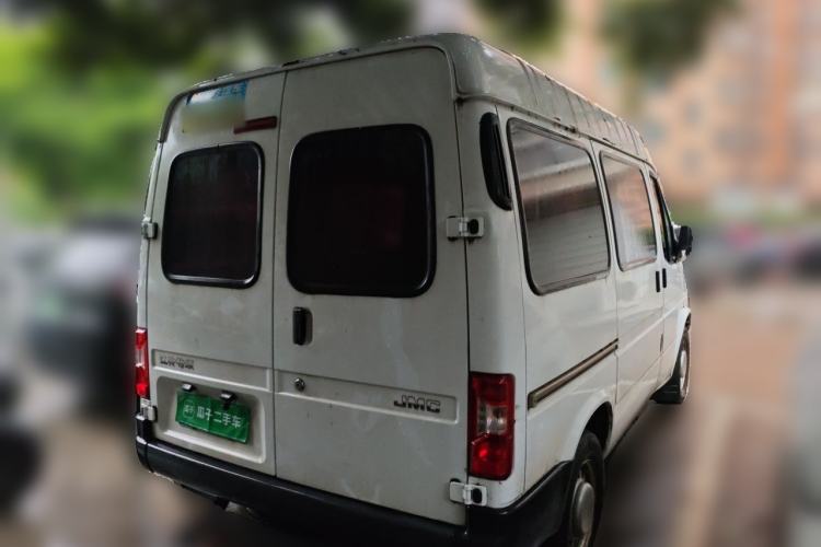 Used JMC Transit 2019 2.8T Commercial Version Short Wheelbase Mid-Roof 6-Seater China VI JX493 Rear Right 45 Deg