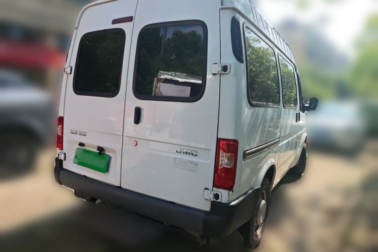 Used JMC Transit 2019 2.8T Commercial Version Short Wheelbase Mid-Roof 6-Seater China VI JX493 Rear Right 45 Deg
