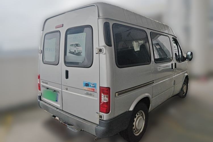 Used JMC Transit 2019 2.8T Commercial Version Short Wheelbase Mid-Roof 6-Seater China VI JX493 Rear Right 45 Deg