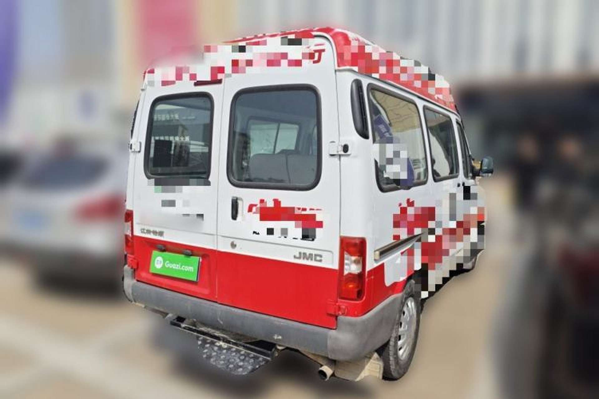 Used JMC Transit 2019 2.8T Commercial Version Short Wheelbase Mid-Roof 6-Seater China VI JX493 Rear Right 45 Deg
