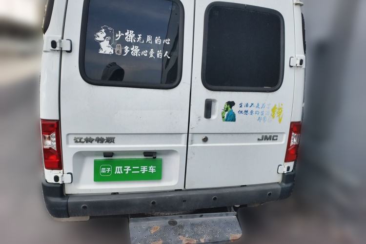 Used JMC Transit 2019 2.8T Commercial Version Long Wheelbase Mid-Roof 6-Seater Rear Single Tire China VI Emission Standard – JX493 Rear