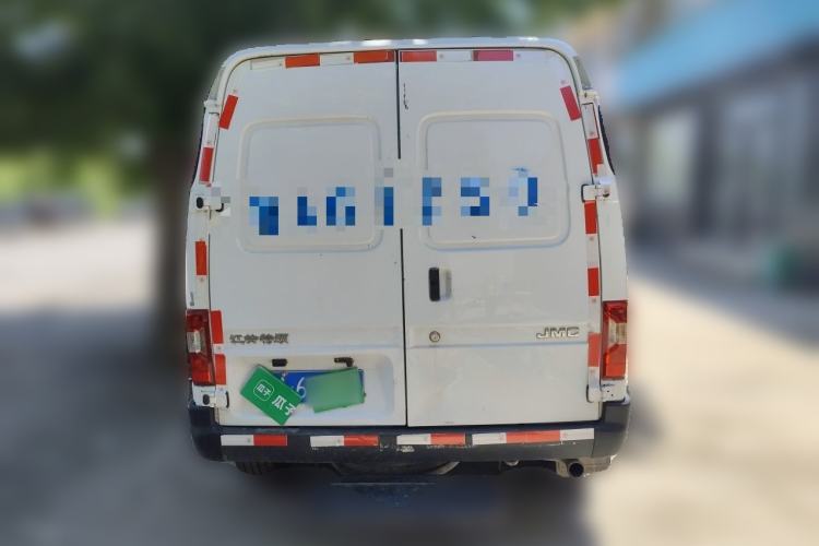 Used JMC Transit 2019 2.8T Commercial Version Long Wheelbase Mid-Roof 3-Seater Rear Single Tire China VI Emission Standard – JX493 Rear